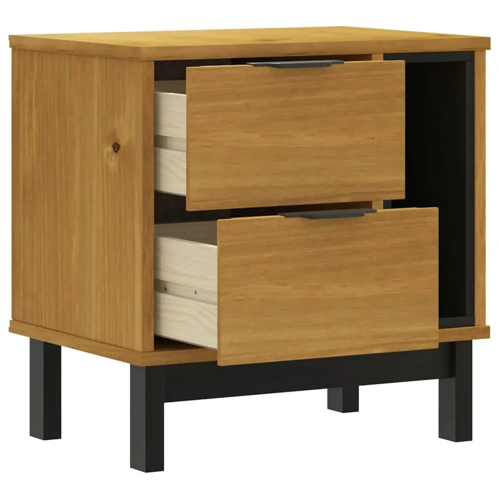 Bedside Cabinet FLAM 49x35x50 cm Solid Wood Pine 357813