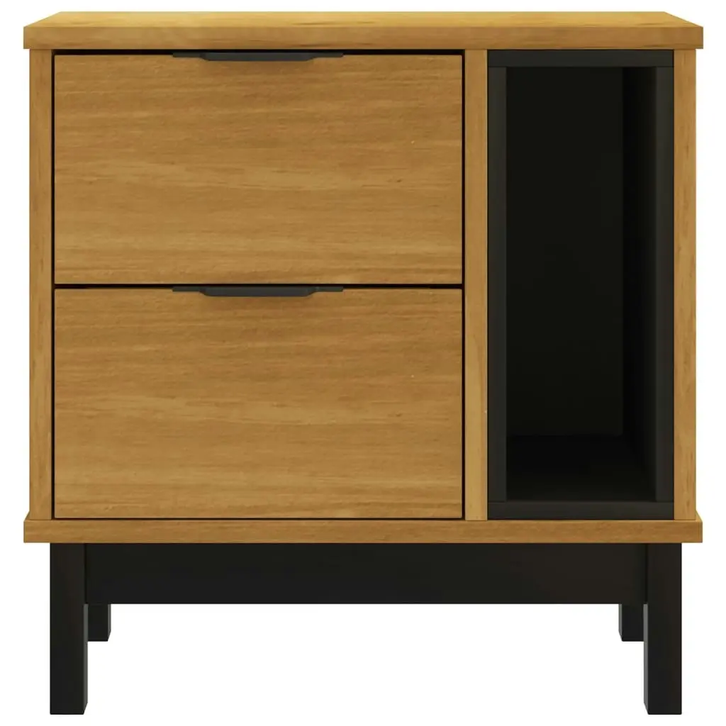 Bedside Cabinet FLAM 49x35x50 cm Solid Wood Pine 357813