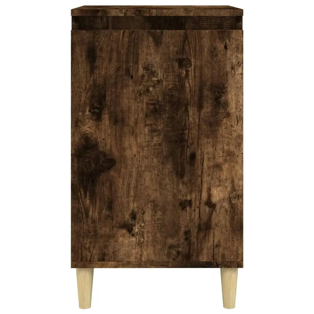 Bedside Cabinet Smoked Oak 40x35x70 cm Engineered Wood 819638