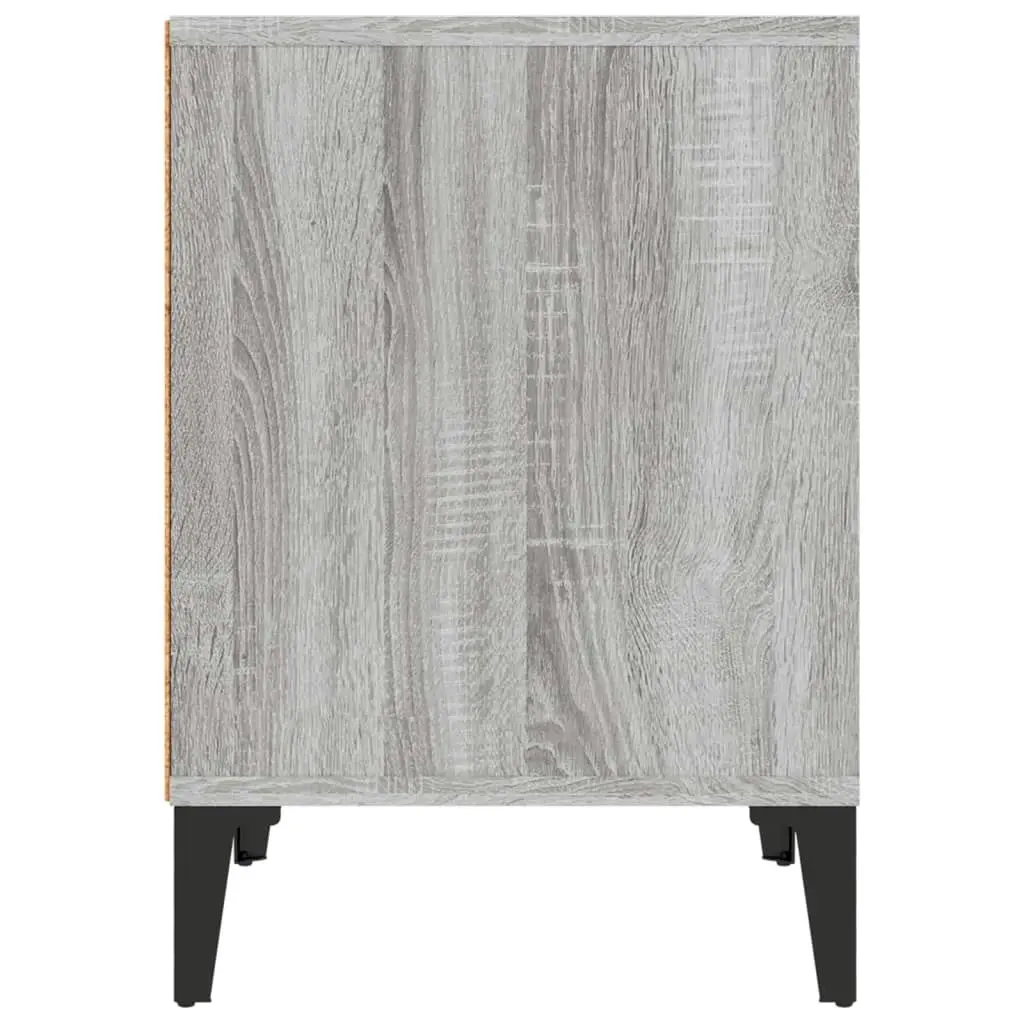 Bedside Cabinet Grey Sonoma 40x35x50 cm 821886