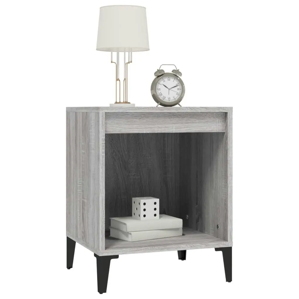 Bedside Cabinet Grey Sonoma 40x35x50 cm 821886