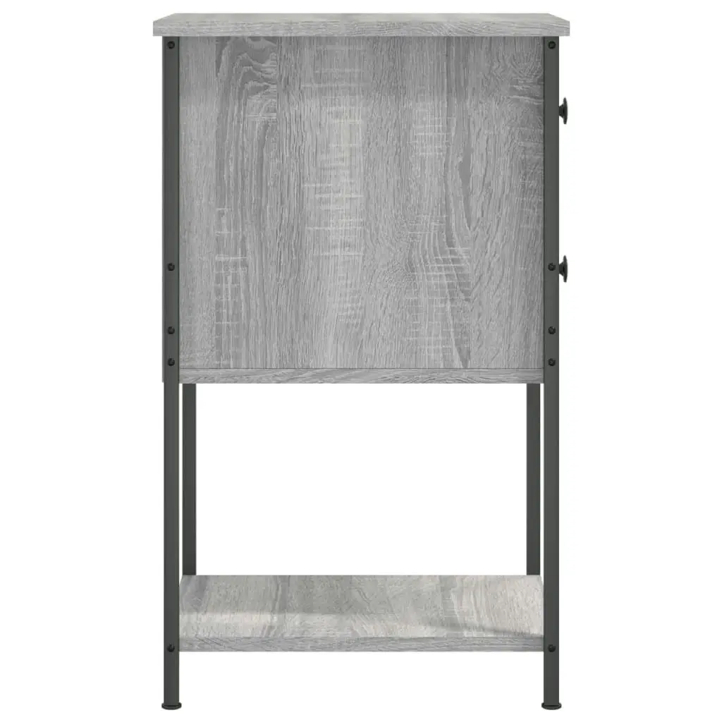 Bedside Cabinet Grey Sonoma 32x42x70 cm Engineered Wood 826099