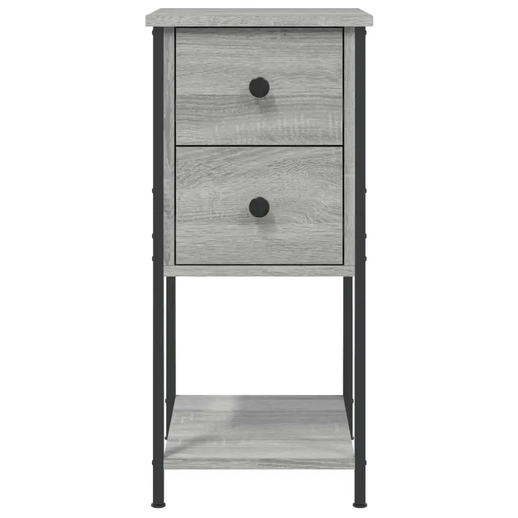 Bedside Cabinet Grey Sonoma 32x42x70 cm Engineered Wood 826099