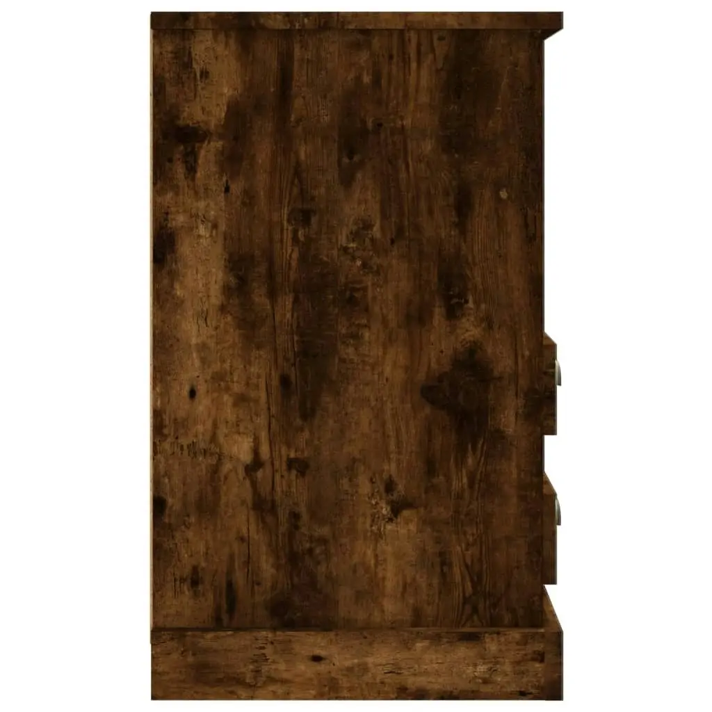 Bedside Cabinet Smoked Oak 43x36x60 cm 816338