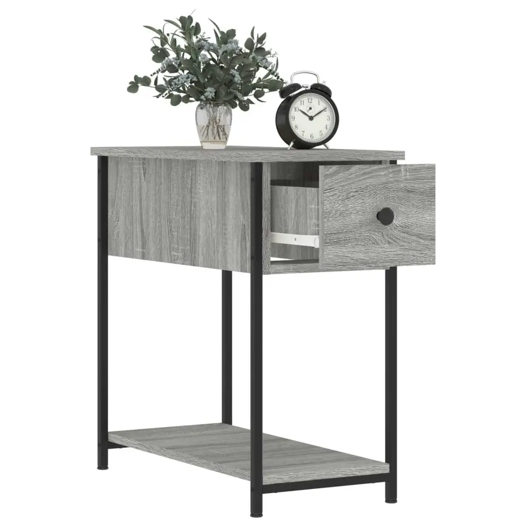 Bedside Cabinet Grey Sonoma 30x60x60 cm Engineered Wood 826059