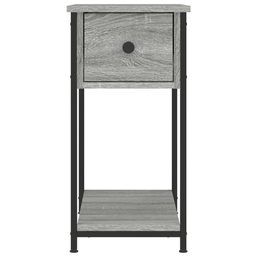 Bedside Cabinet Grey Sonoma 30x60x60 cm Engineered Wood 826059