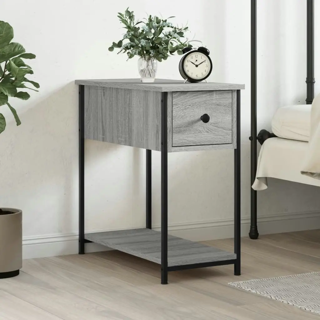 Bedside Cabinet Grey Sonoma 30x60x60 cm Engineered Wood 826059