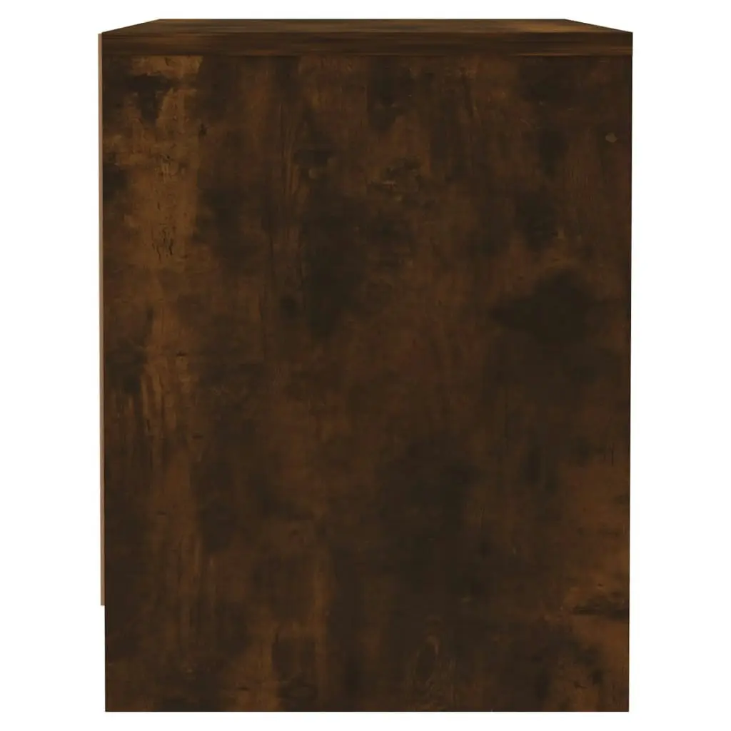 Bedside Cabinet Smoked Oak 45x34x44.5 cm Engineered Wood 813044