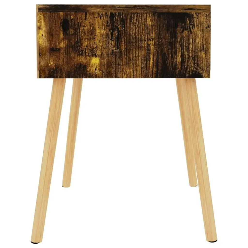 Bedside Cabinet Smoked Oak 40x40x56 cm Engineered Wood 326811