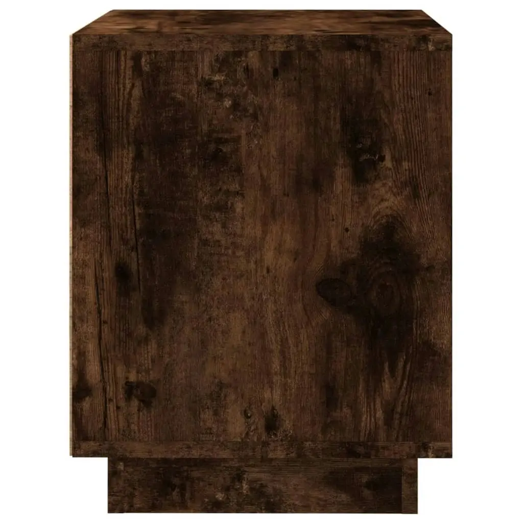 Bedside Cabinet Smoked Oak 44x35x45 cm Engineered Wood 819846