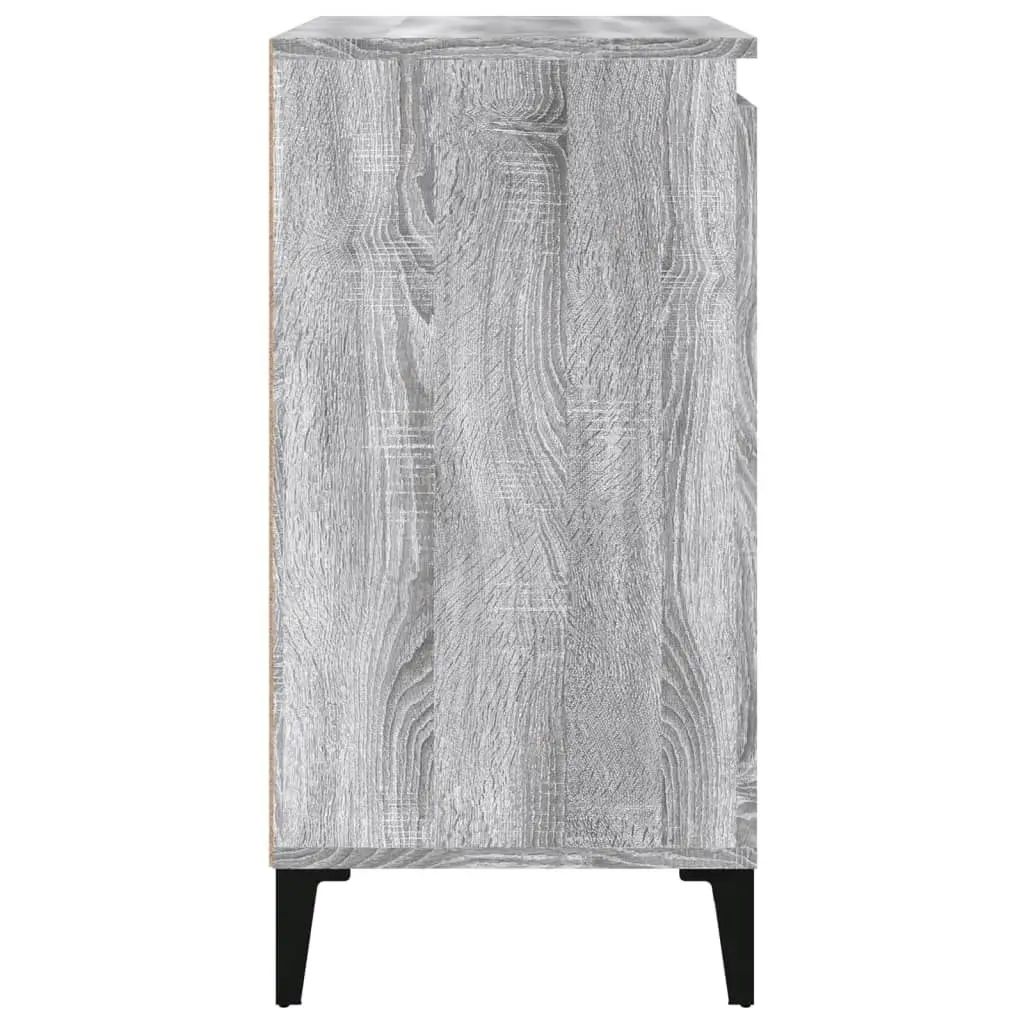 Bedside Cabinet Grey Sonoma 40x35x70 cm Engineered Wood 819656