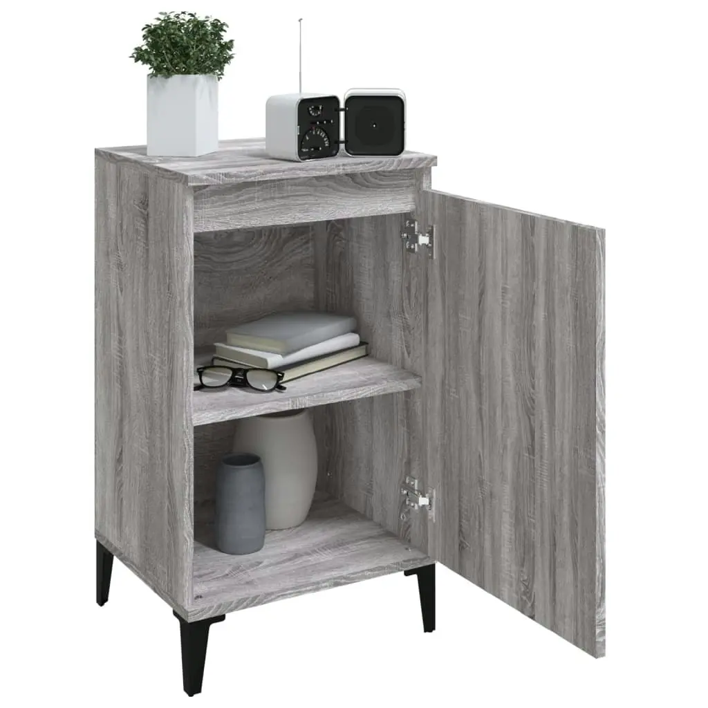 Bedside Cabinet Grey Sonoma 40x35x70 cm Engineered Wood 819656