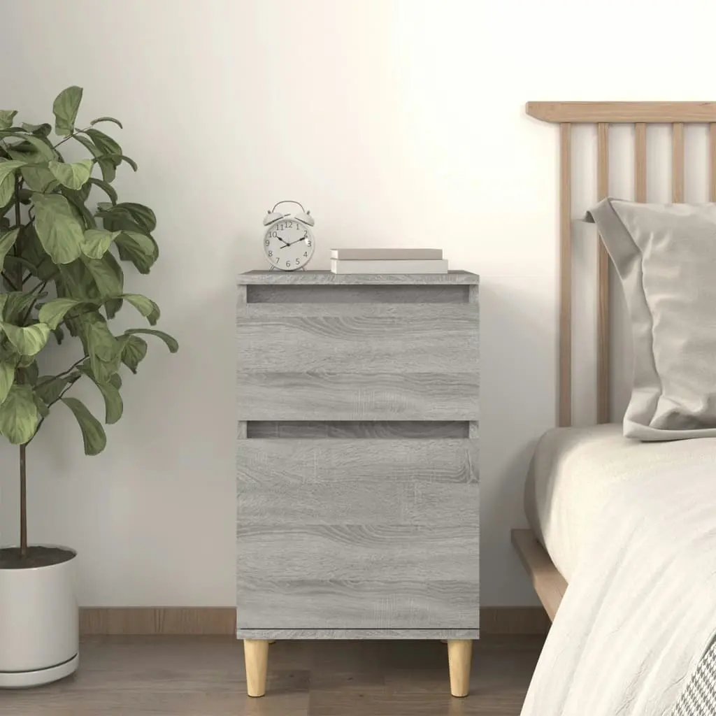 Bedside Cabinet Grey Sonoma 40x35x70 cm 819704