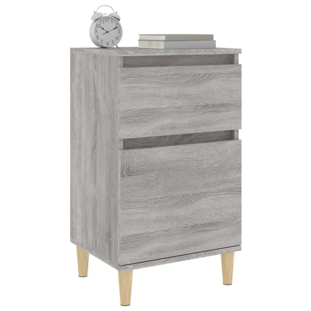 Bedside Cabinet Grey Sonoma 40x35x70 cm 819704