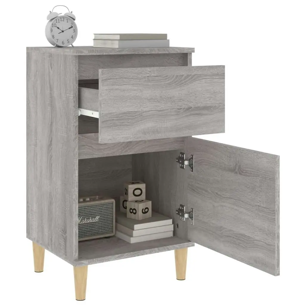 Bedside Cabinet Grey Sonoma 40x35x70 cm 819704