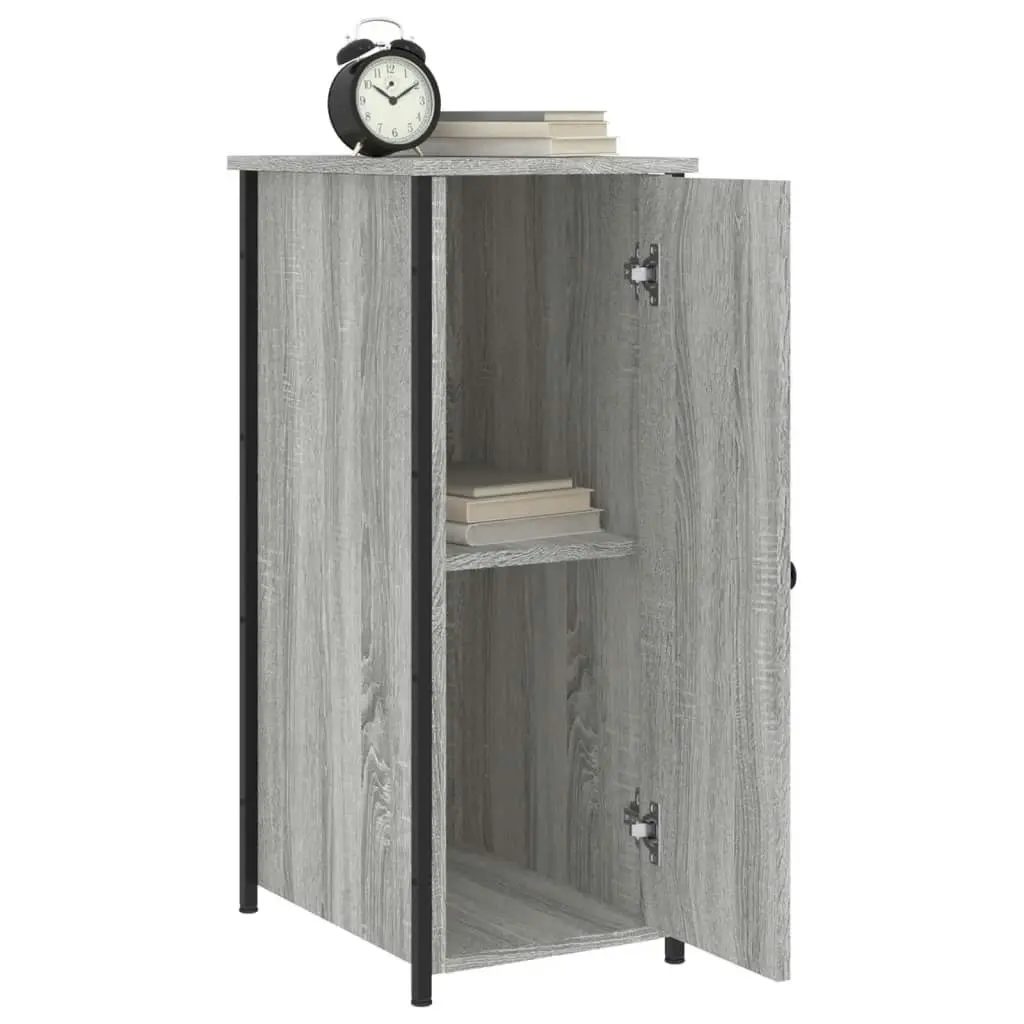 Bedside Cabinet Grey Sonoma 32x42x80 cm Engineered Wood 825969