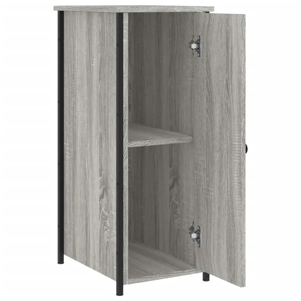 Bedside Cabinet Grey Sonoma 32x42x80 cm Engineered Wood 825969