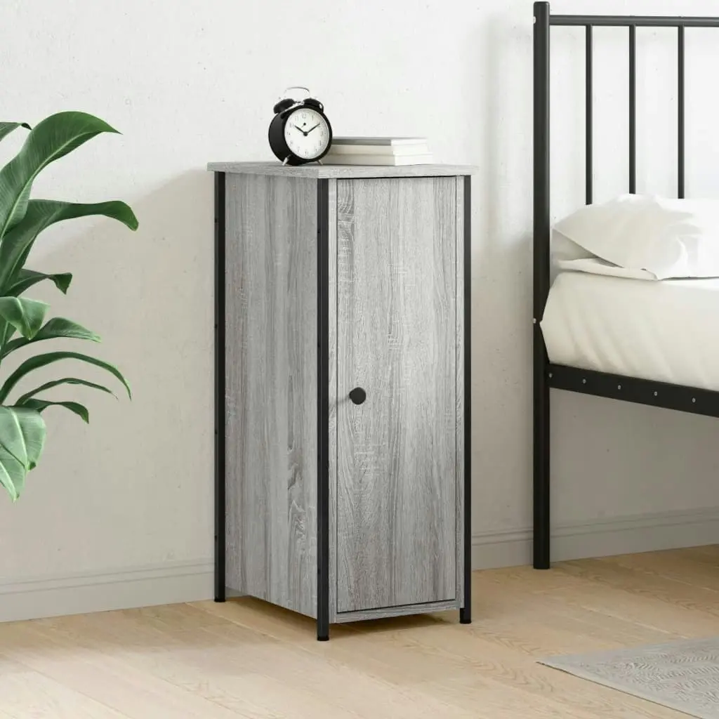 Bedside Cabinet Grey Sonoma 32x42x80 cm Engineered Wood 825969