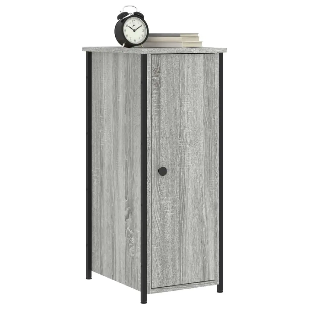 Bedside Cabinet Grey Sonoma 32x42x80 cm Engineered Wood 825969