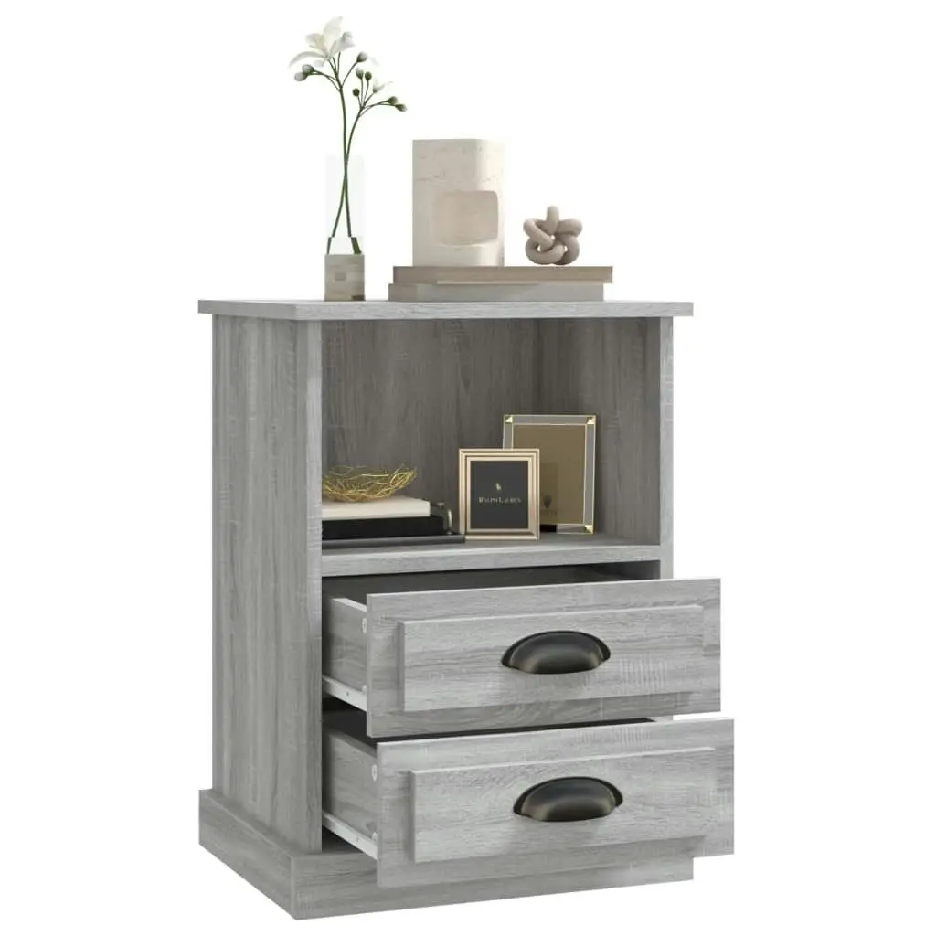 Bedside Cabinet Grey Sonoma 43x36x60 cm 816340