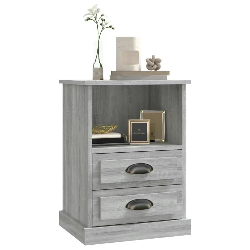 Bedside Cabinet Grey Sonoma 43x36x60 cm 816340