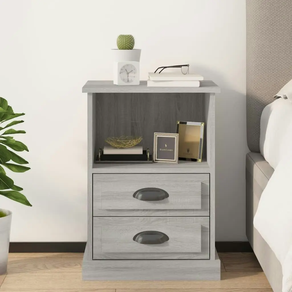 Bedside Cabinet Grey Sonoma 43x36x60 cm 816340