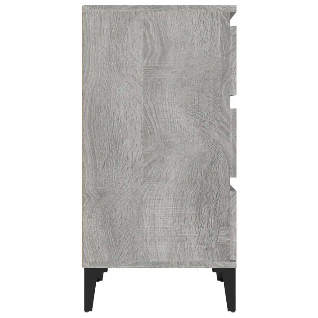 Bedside Cabinet Grey Sonoma 40x35x70 cm Engineered Wood 819674