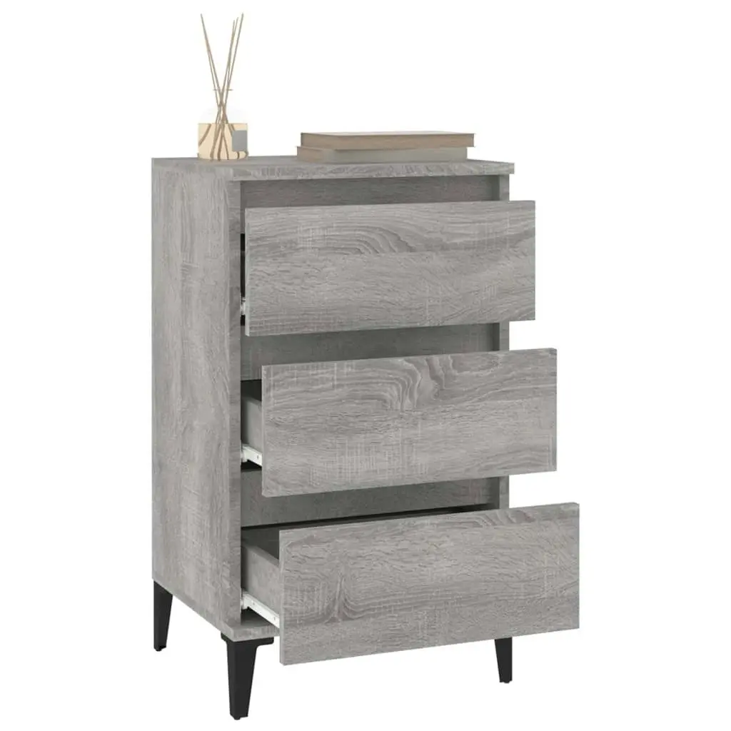 Bedside Cabinet Grey Sonoma 40x35x70 cm Engineered Wood 819674