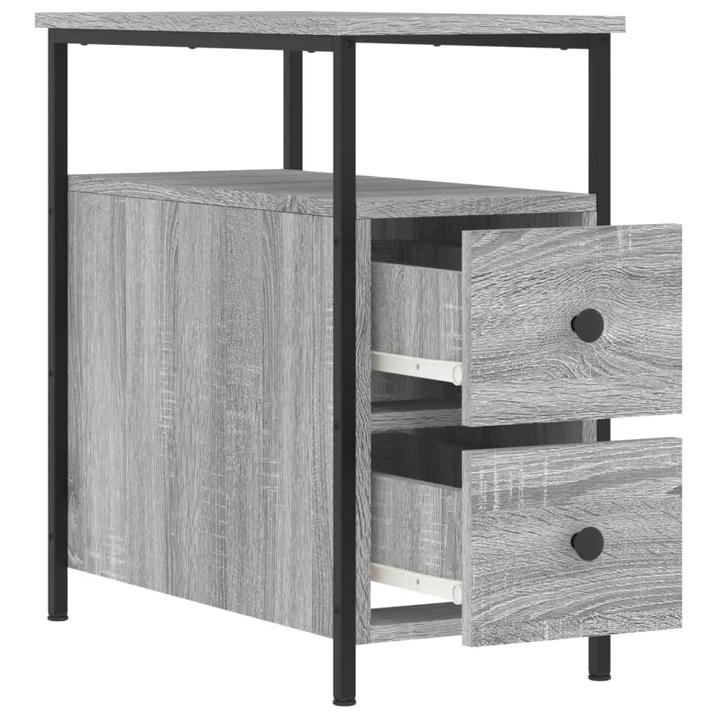 Bedside Cabinet Grey Sonoma 30x60x60 cm Engineered Wood 826069