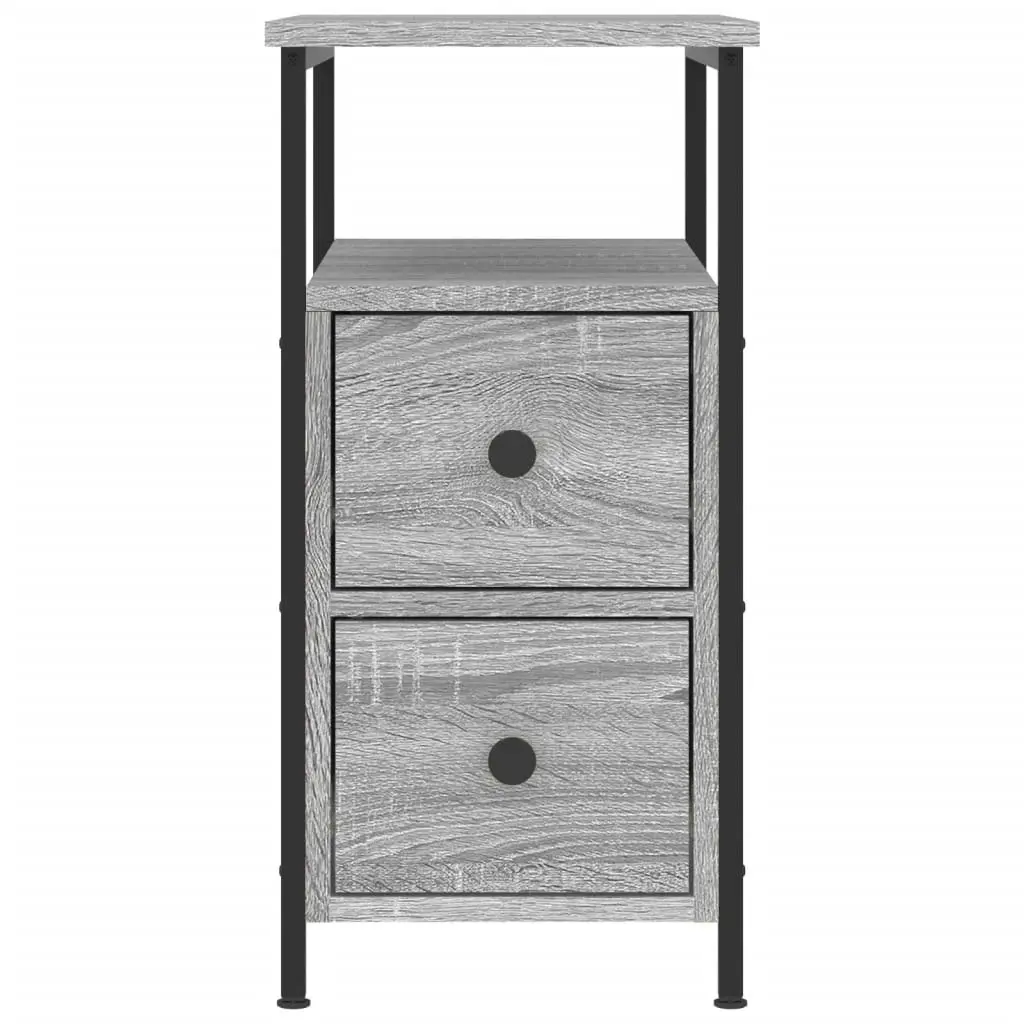 Bedside Cabinet Grey Sonoma 30x60x60 cm Engineered Wood 826069