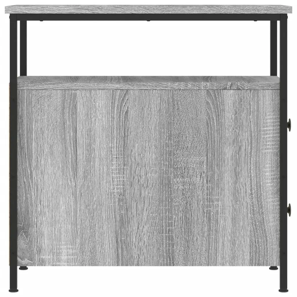 Bedside Cabinet Grey Sonoma 30x60x60 cm Engineered Wood 826069