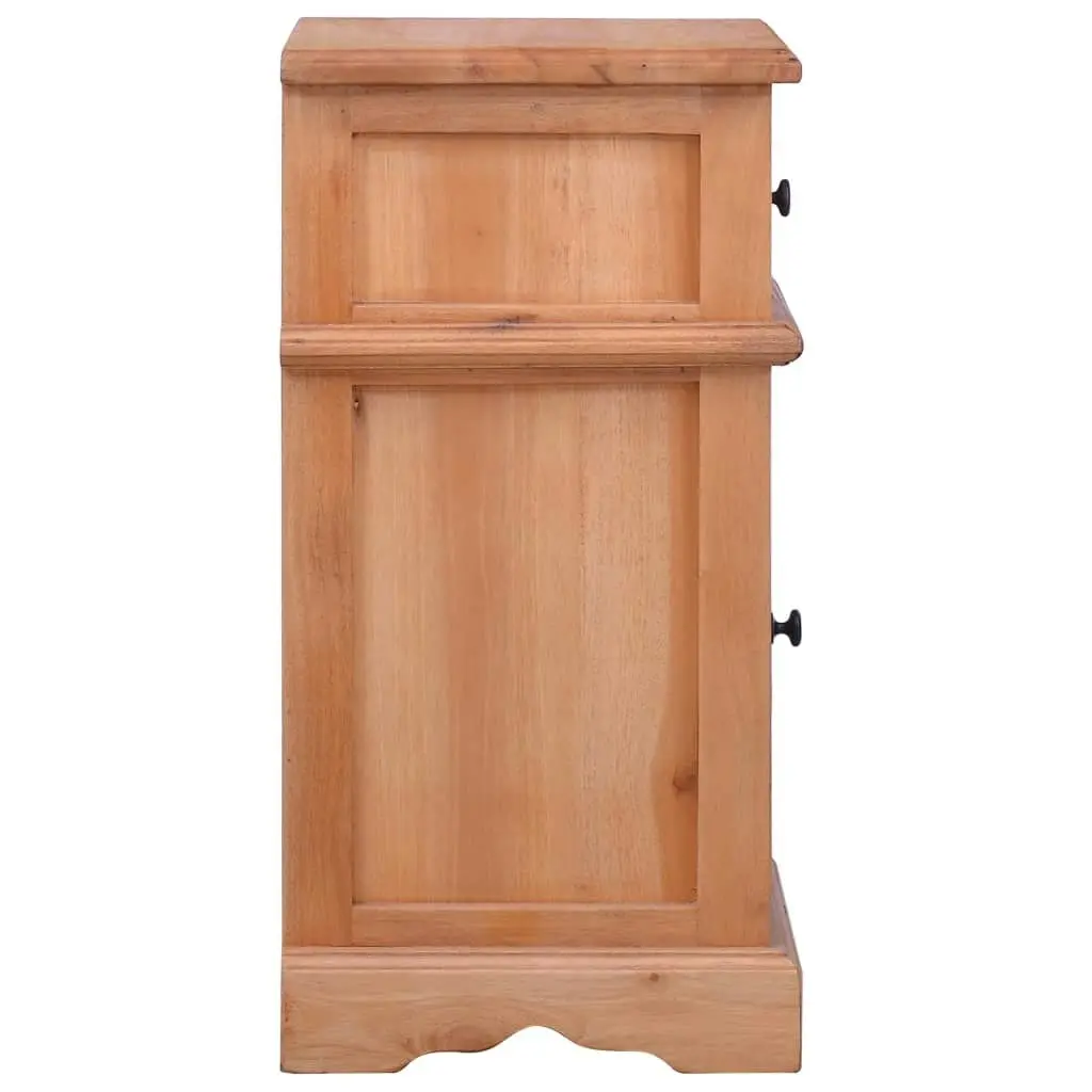 Bedside Cabinet Solid Mahogany Wood 288830