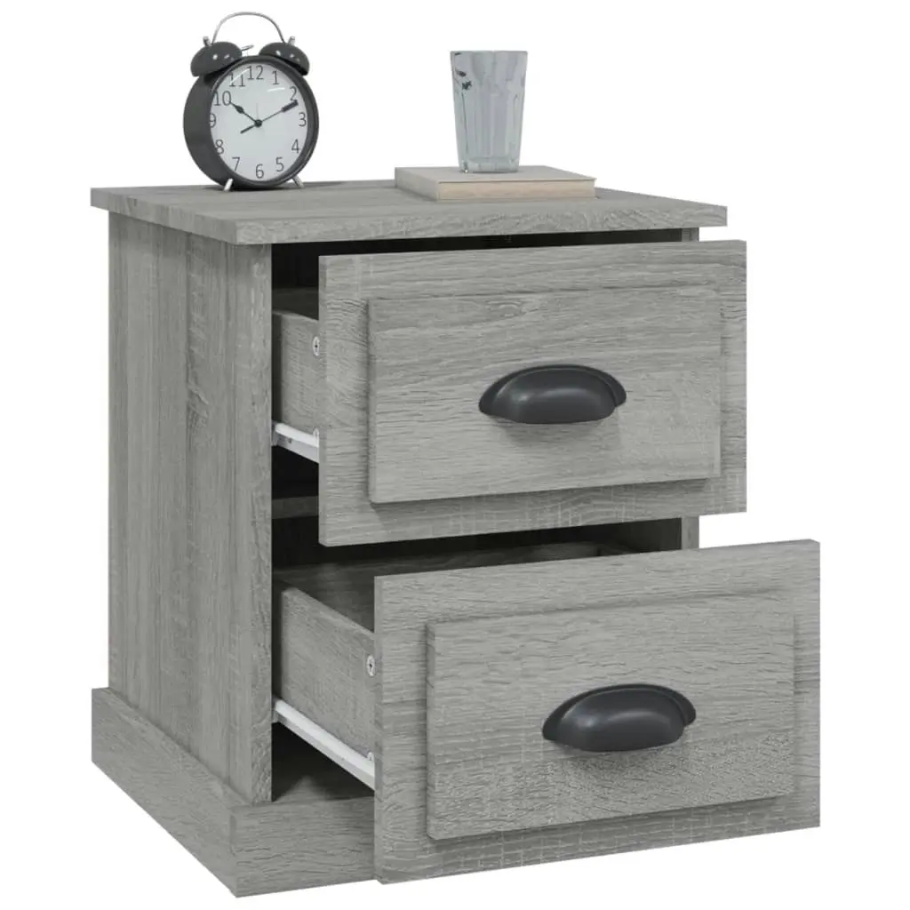 Bedside Cabinet Grey Sonoma 39x39x47.5 cm Engineered Wood 816156