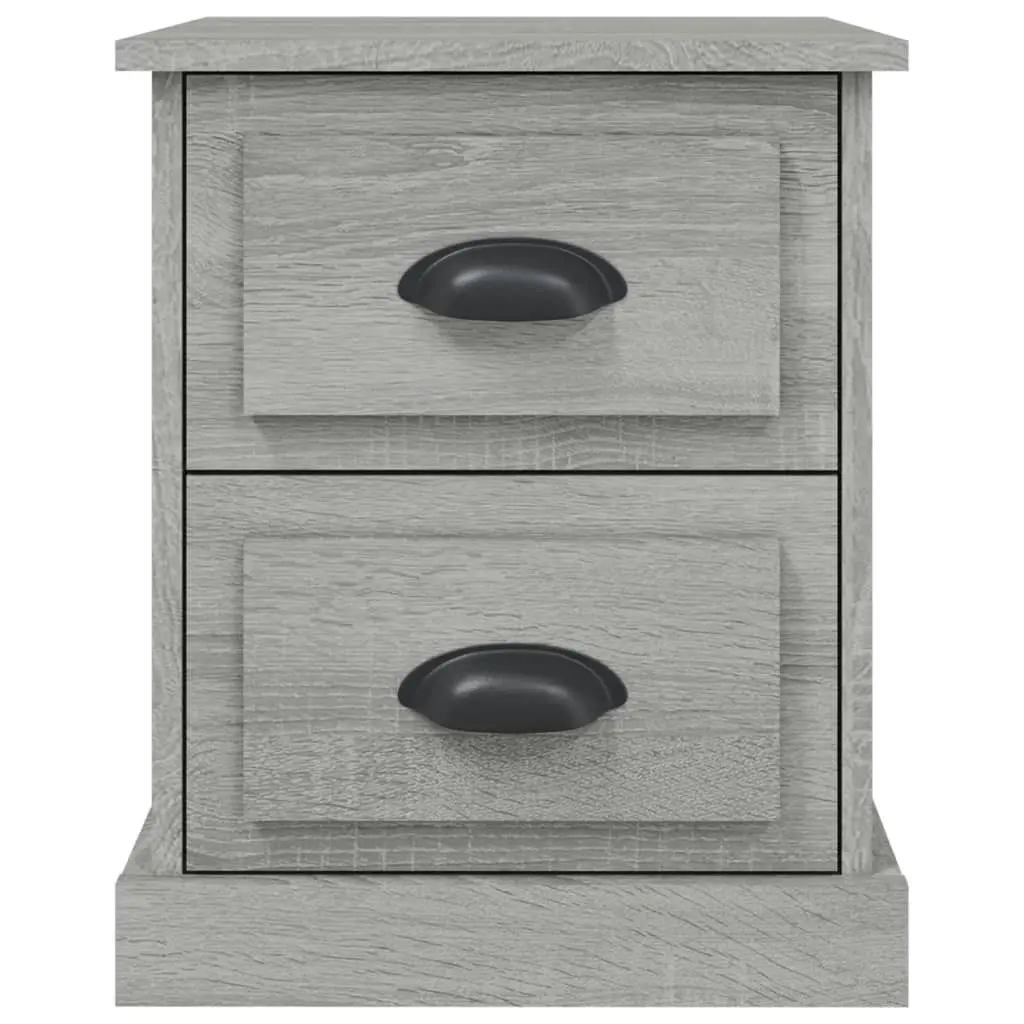 Bedside Cabinet Grey Sonoma 39x39x47.5 cm Engineered Wood 816156