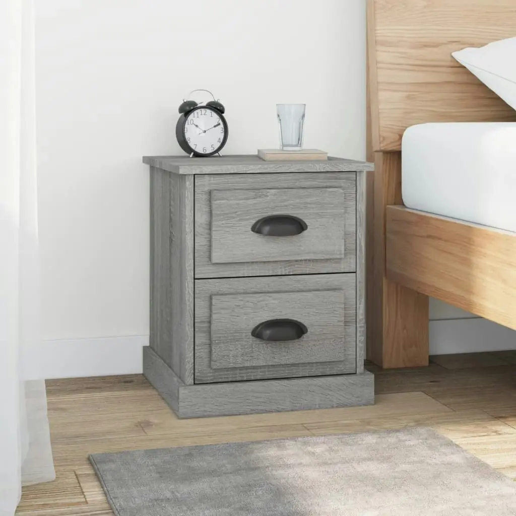 Bedside Cabinet Grey Sonoma 39x39x47.5 cm Engineered Wood 816156