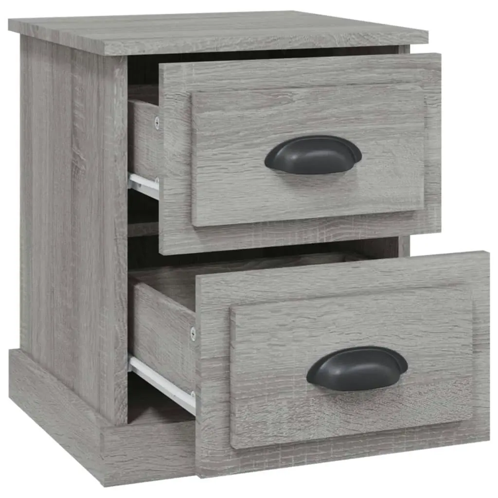 Bedside Cabinet Grey Sonoma 39x39x47.5 cm Engineered Wood 816156