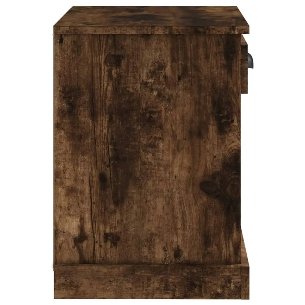 Bedside Cabinet Smoked Oak 43x36x50 cm 816354