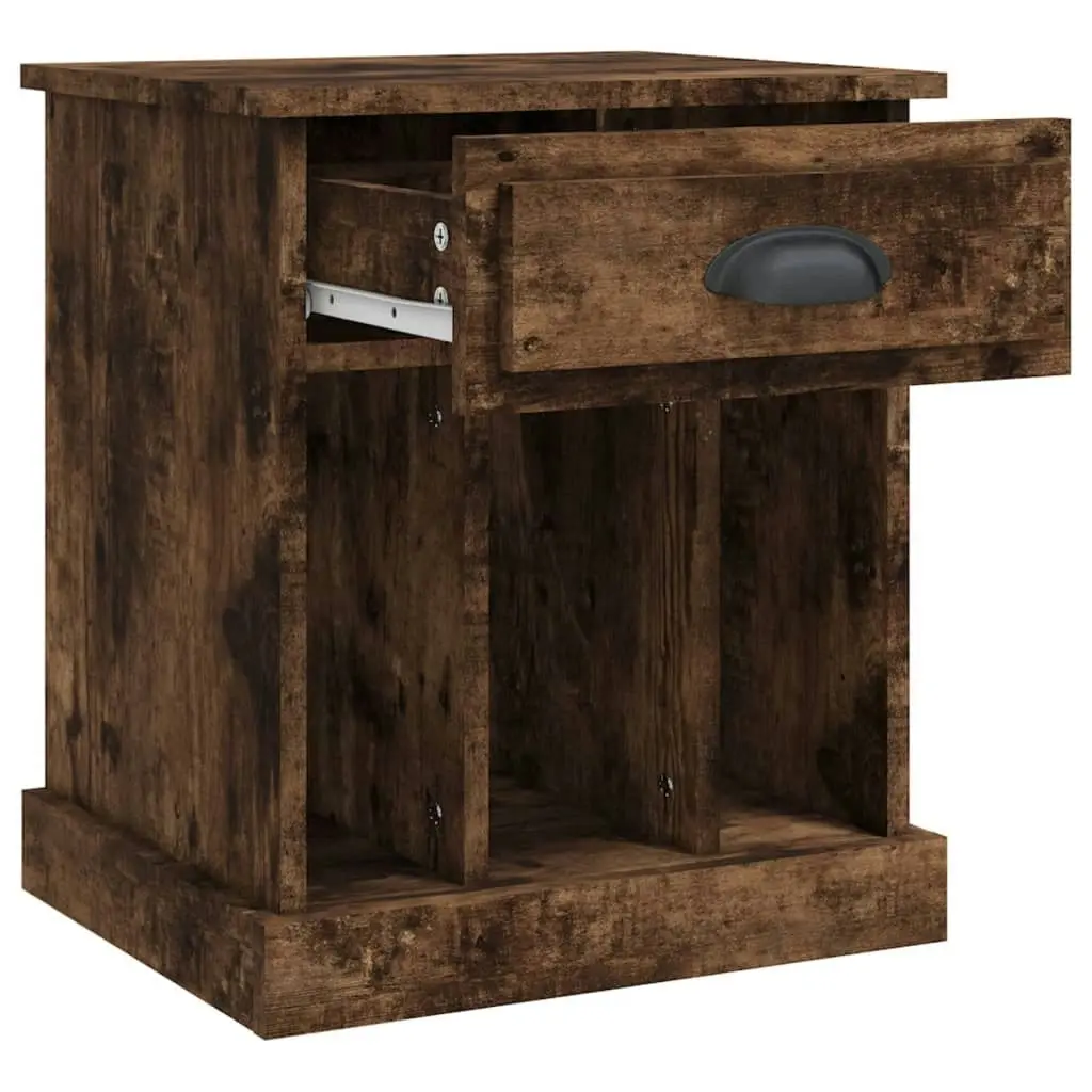 Bedside Cabinet Smoked Oak 43x36x50 cm 816354