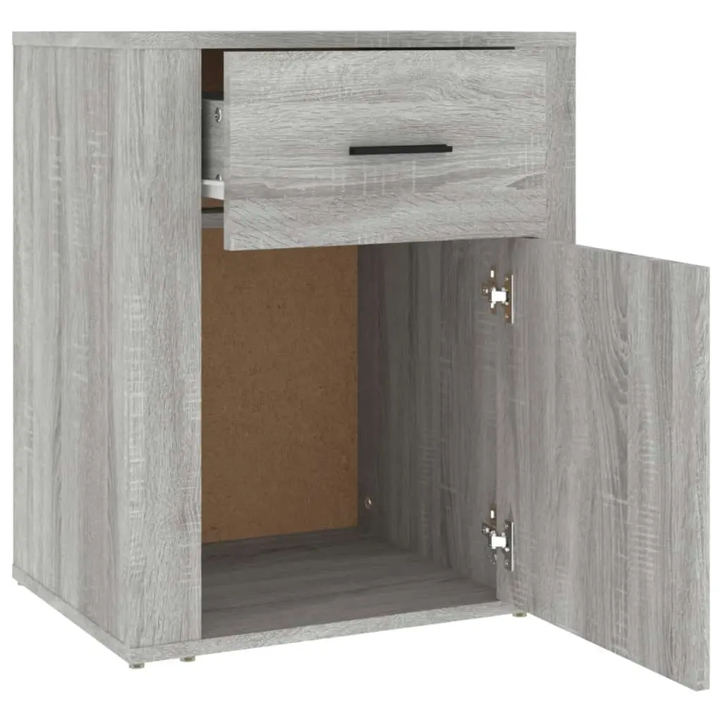 Bedside Cabinet Grey Sonoma 50x36x60 cm Engineered Wood 816726