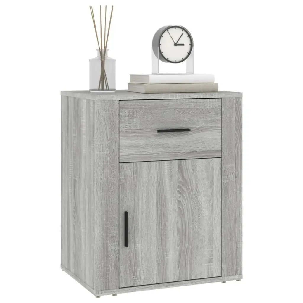 Bedside Cabinet Grey Sonoma 50x36x60 cm Engineered Wood 816726