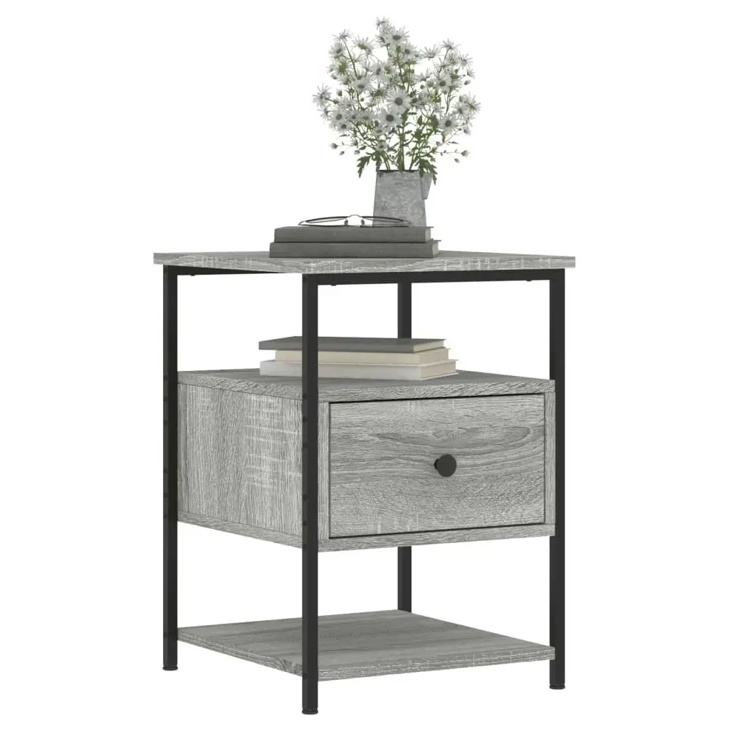 Bedside Cabinet Grey Sonoma 40x42x56 cm Engineered Wood 826029