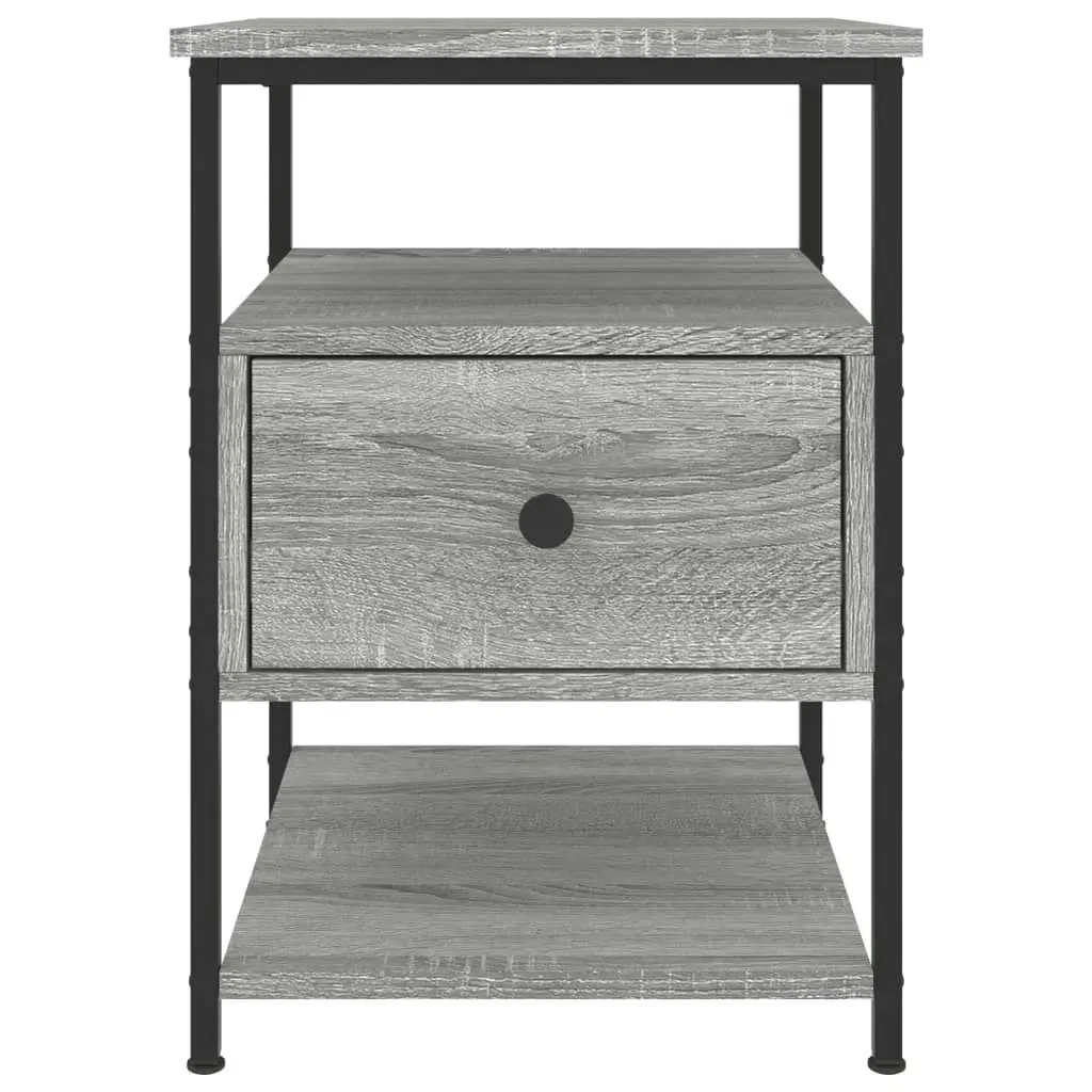 Bedside Cabinet Grey Sonoma 40x42x56 cm Engineered Wood 826029