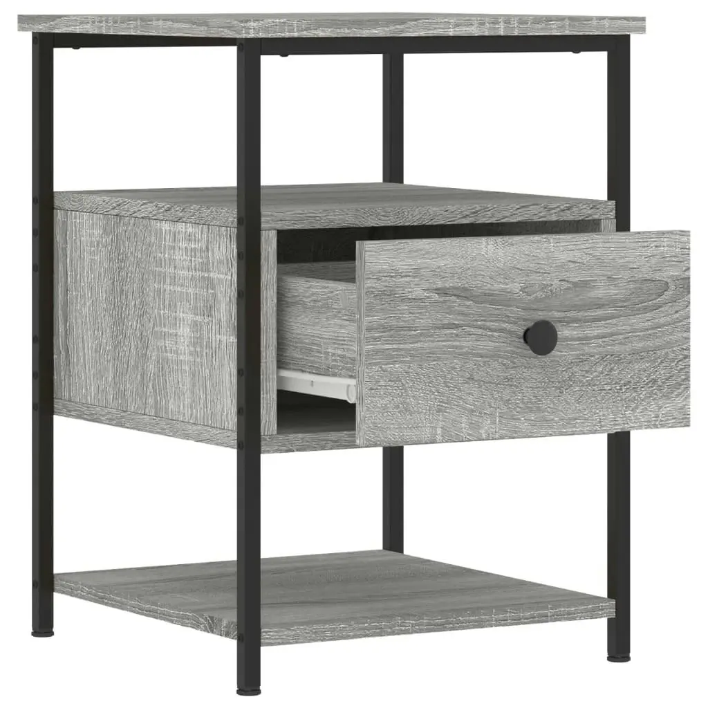 Bedside Cabinet Grey Sonoma 40x42x56 cm Engineered Wood 826029