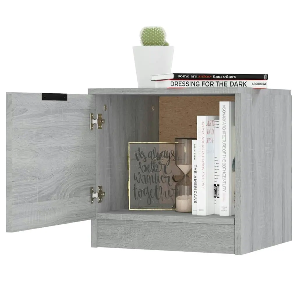 Bedside Cabinet Grey Sonoma 40x39x40 cm 817029