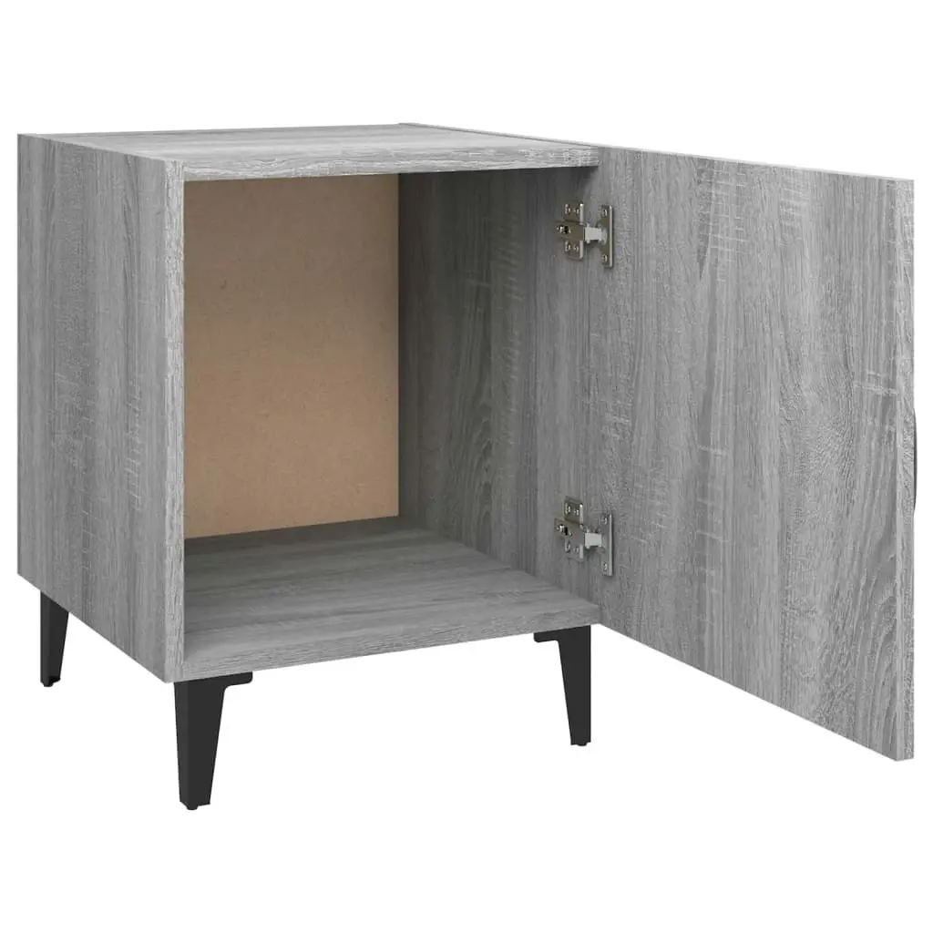 Bedside Cabinet Grey Sonoma Engineered Wood 817317