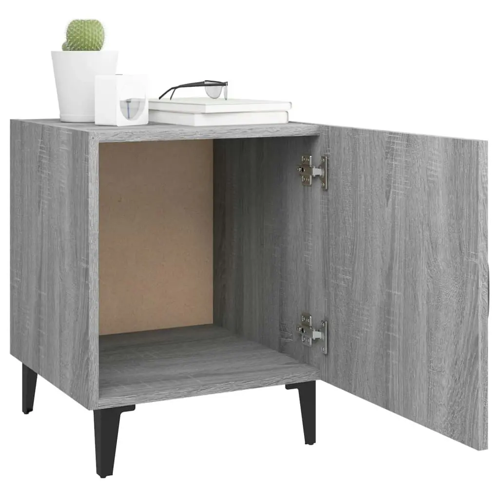 Bedside Cabinet Grey Sonoma Engineered Wood 817317