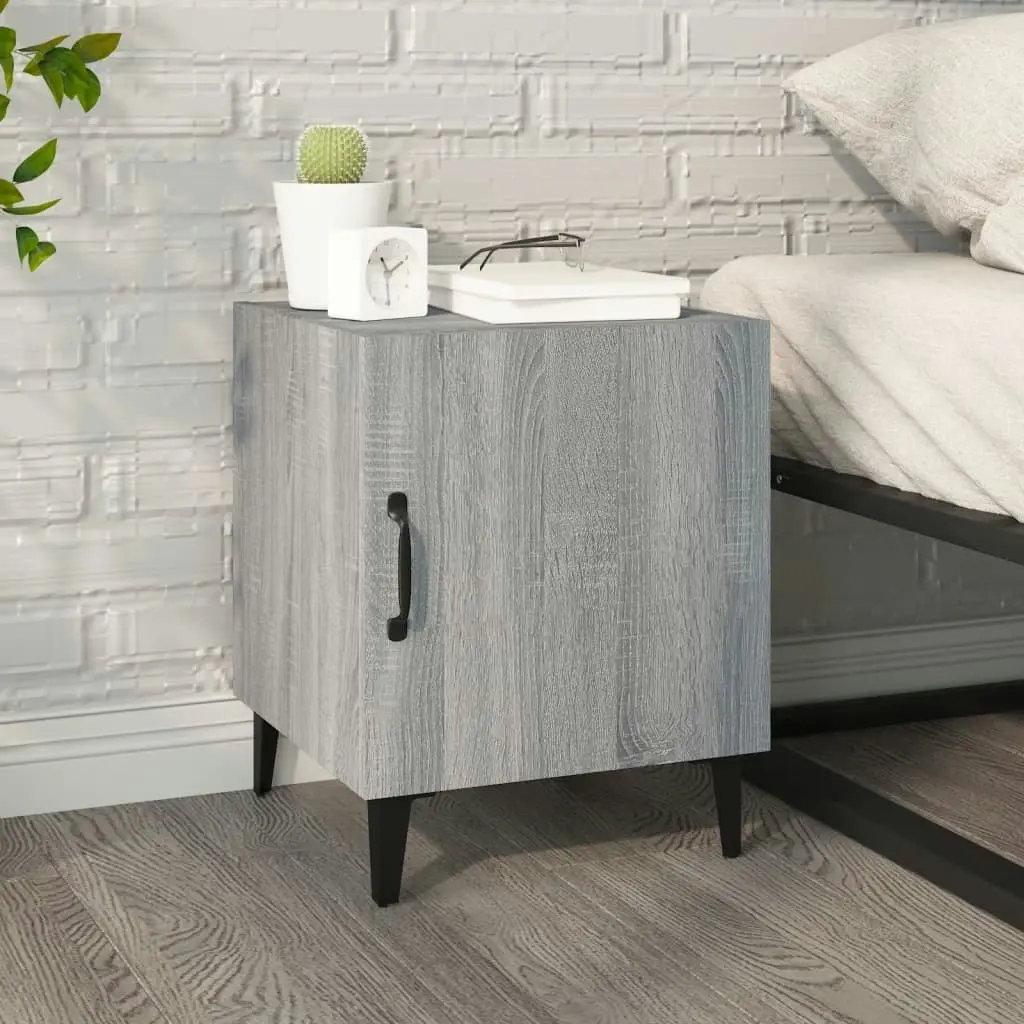 Bedside Cabinet Grey Sonoma Engineered Wood 817317