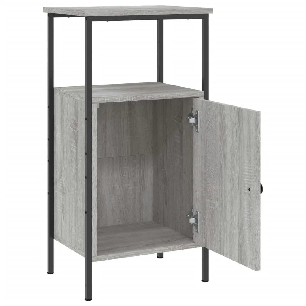 Bedside Cabinet Grey Sonoma 41x31x80 cm Engineered Wood 825929