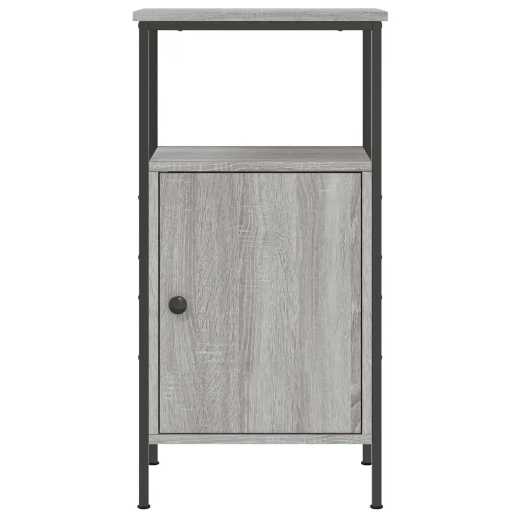 Bedside Cabinet Grey Sonoma 41x31x80 cm Engineered Wood 825929