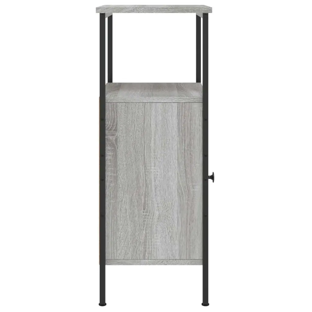 Bedside Cabinet Grey Sonoma 41x31x80 cm Engineered Wood 825929